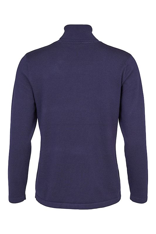 Stickad tröja med polo