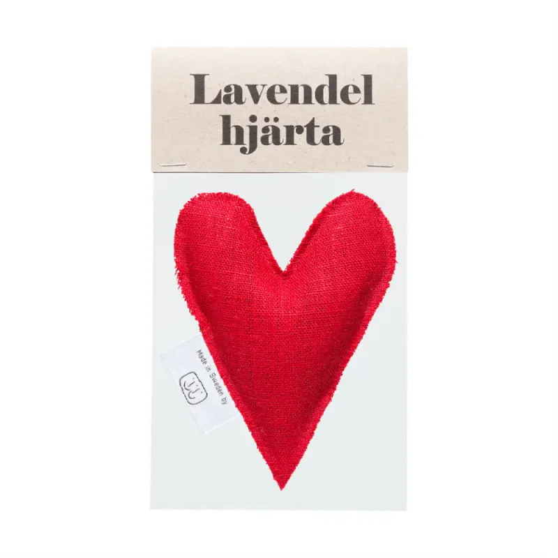 Lavendelhjärta Röd