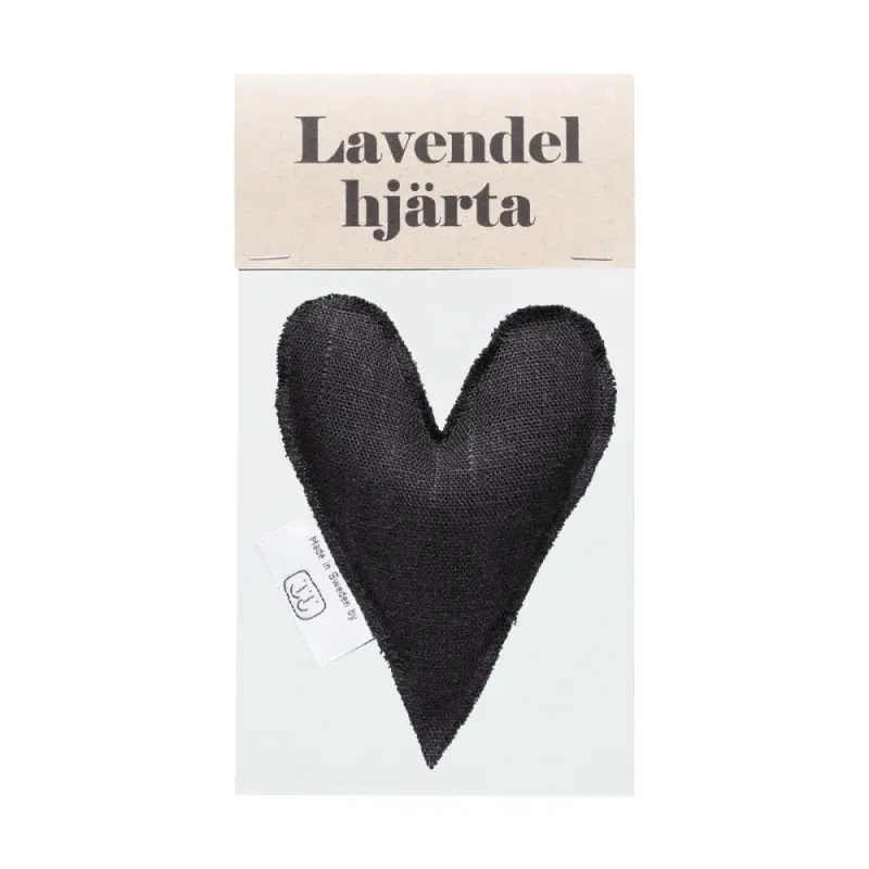 Lavendelhjärta Svart