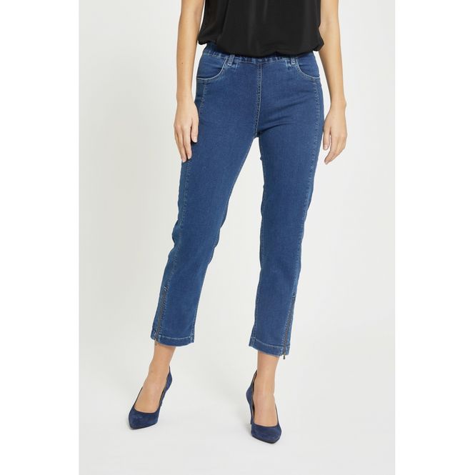 Huvudbild Piper Regular Crop, Medium Blue Denim